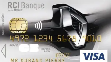 Carte bleue Renault Visa