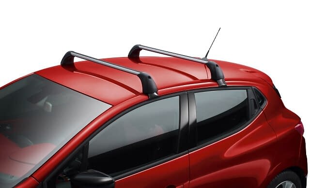 Barres De Toit Transversales Menabo Pour Renault Clio IV 2012-2019 - Galerie Porte-Bagages En Acier 50kg